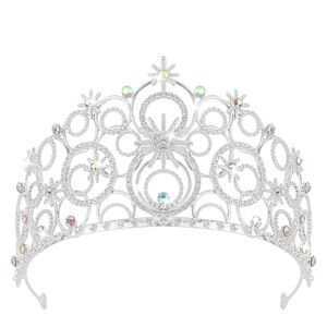 Elegant Silver Tiara with Gem Accents NWOT